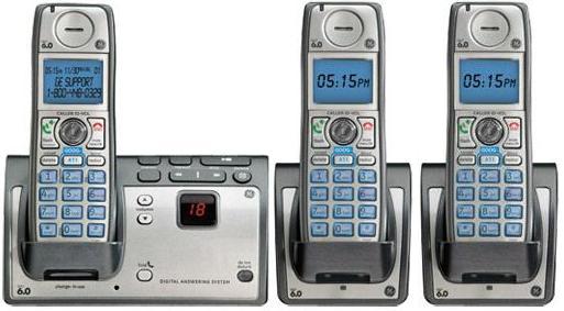 GE TC28223EE2-A Wireless THREE HANDSET DECT 6.0 CORDLESS Home P