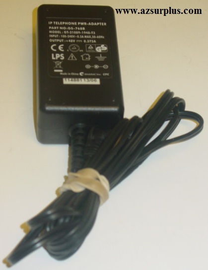 IP TELEPHONE PWR-ADAPTER GT-21089-1948-T3 AC ADAPTER +48V 0.375A