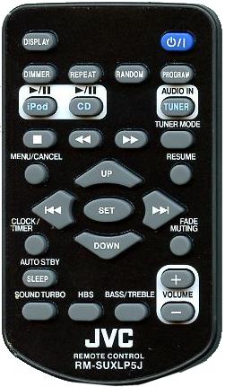 JVC RM-SUXLP5J infrared PORTABLE DVD Remote Control 28 Buttons