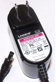 LINKSYS AD5V/2A-SW AC ADAPTER +5V DC 2A POWER SUPPLY FOR ROUTER