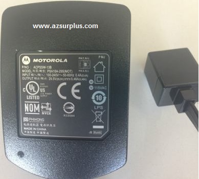 Motorola PSA15A-295 AC Adapter 29.5vdc 0.46A RJ45 POE ITE Power