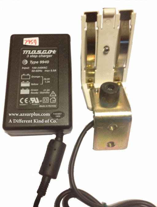 MASCOT 9940 AC ADAPTER 29.5VDC 1.3A Used Terminal Battery Char