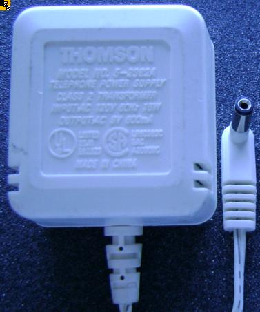 Thomson 5-2382A AC Adapter 9VAC 600mA LINEAR POWER SUPPLY