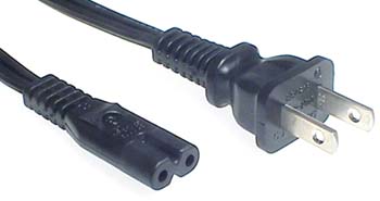AC POWER CABLE CORD 2 PIN CONNECTOR FIGURE 8 Tascam PS-1255L TEA