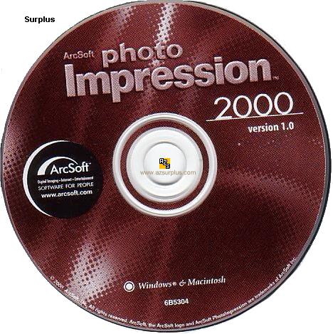 ArcSoft 6B5304 Desktop Software PHOTO IMPRESSION 2000 ver 1.0 Wi