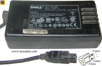 Dell 99887 AC ADAPTER 16.2VDC 1A POWER SUPPLY 99500 97689 000995