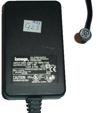 Iomega UP01842010 AC DC ADAPTER 5V 12V Backup Drive Power Supply