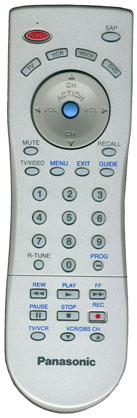 Panasonic EUR7613Z6A TV VCR Remote Control for CT27SC13 CT32G12V