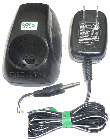 0300300DF AC ADAPTER 3VDC 300mA USED SHAVER CHARGER CLASS 2 POWE