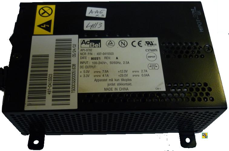 AcBel API-9782 Power Supply NCR 497-0415503 PSU 14Pin Quad Volt