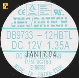 DELL DB9733-12HBTL CPU HEATSINK FAN 9G180 DATECH FOR GX270 Optip