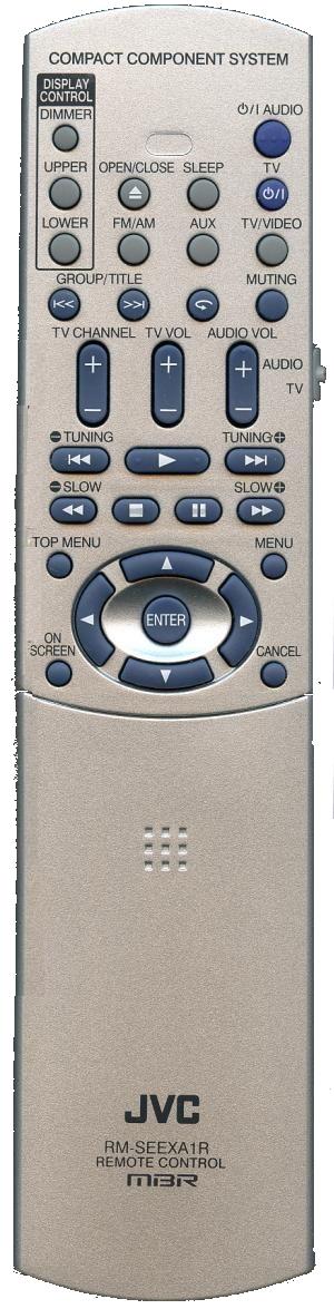 JVC RM-SEEXA1A infrared Universal AV Programmable Remote Control