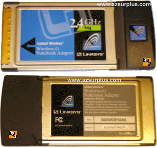 LINKSYS WPC54G PCMCIA WIRELESS-G Card 2.4GHz 54g NOTEBOOK ADAPTE