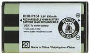 Replacement for PANASONIC HHR-P104 RECHARGEABLE BATTERY 3.6V 83