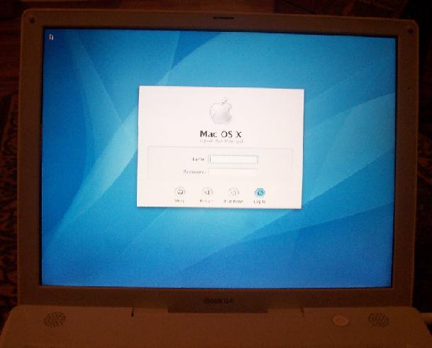 APPLE MAC LAPTOP IBOOK 1.07 GHz G4 12 IN LCD OSX POWER BOOK WiFi