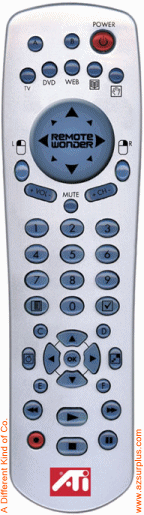 ATI UR84A RF Remote Control 43 Buttons Use 4 AAA Alkaline batter