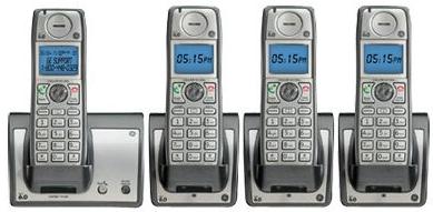 GE TC28213EE4 Wireless HANDSET FOUR CORDLESS Home Phone SYSTEM