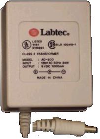 LABTEC AD-800 AC DC ADAPTER 9VDC 1000mA USED -(+) 2X5.5mm E14O85