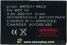 MOTOROLLA V3 Battery 3.6V 600MA Li-ion V3C V3I V3M PEBLU6