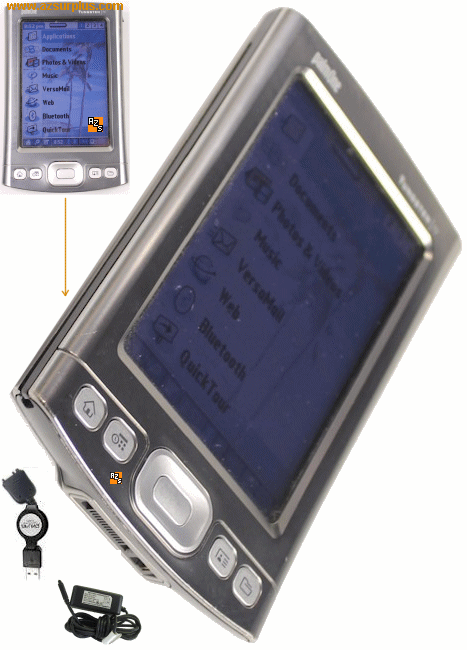 PalmOne Tungsten T5 PDA USED with charger and usb cable