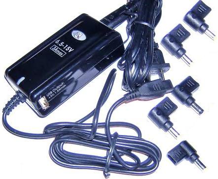 Finecom 5-15VDC UNIVERSAL AC adapter charger 5V 6.5V 8.4V 9V 12V